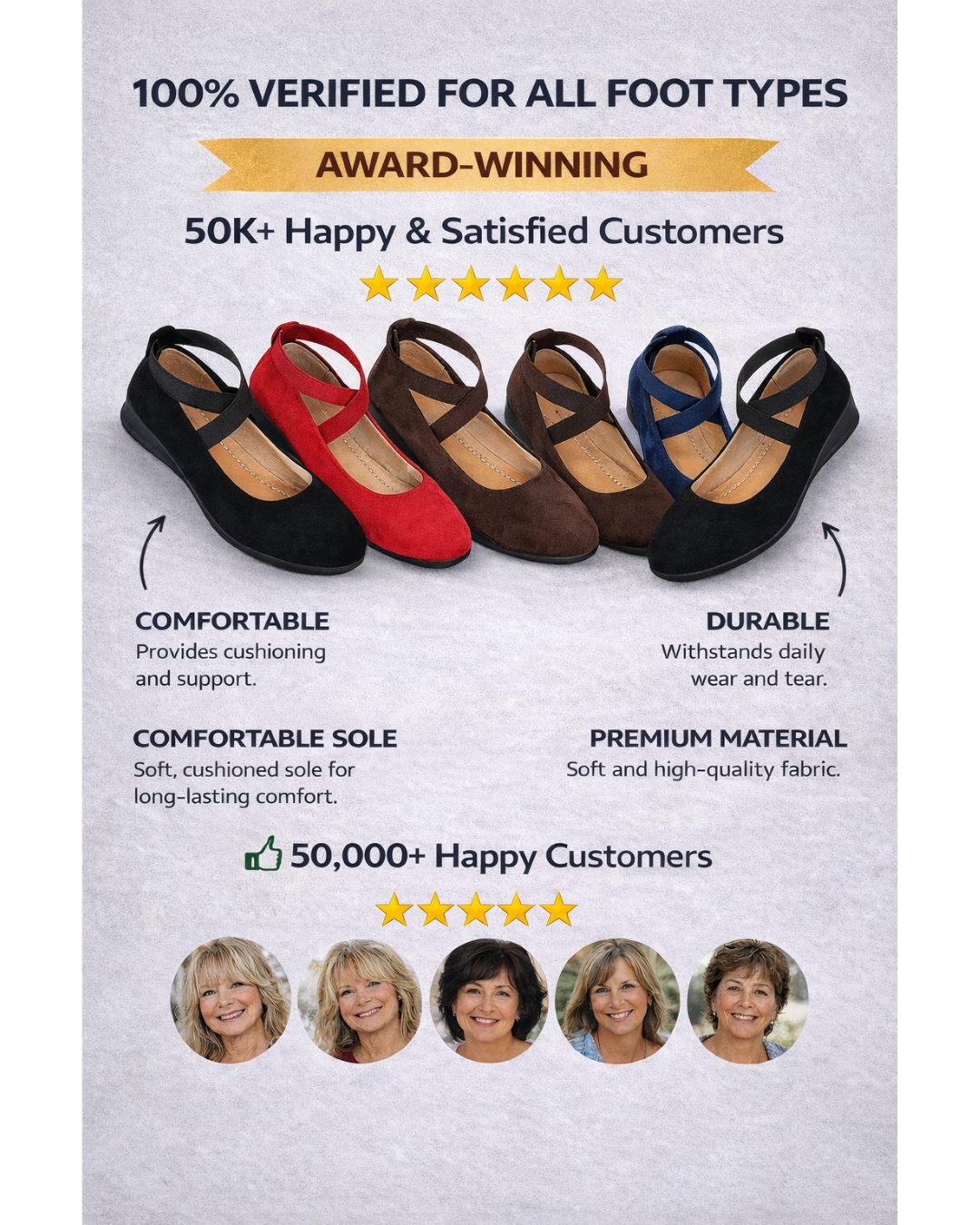 ANGEL™ - Comfy Closed Wedge Slip-On Shoes