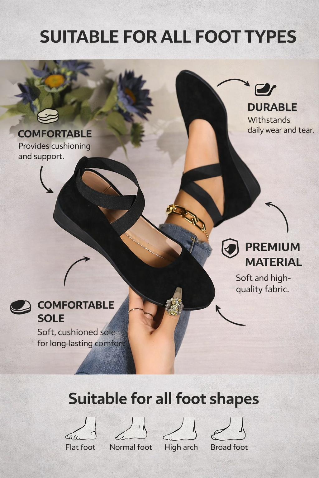 ANGEL™ - Comfy Closed Wedge Slip-On Shoes